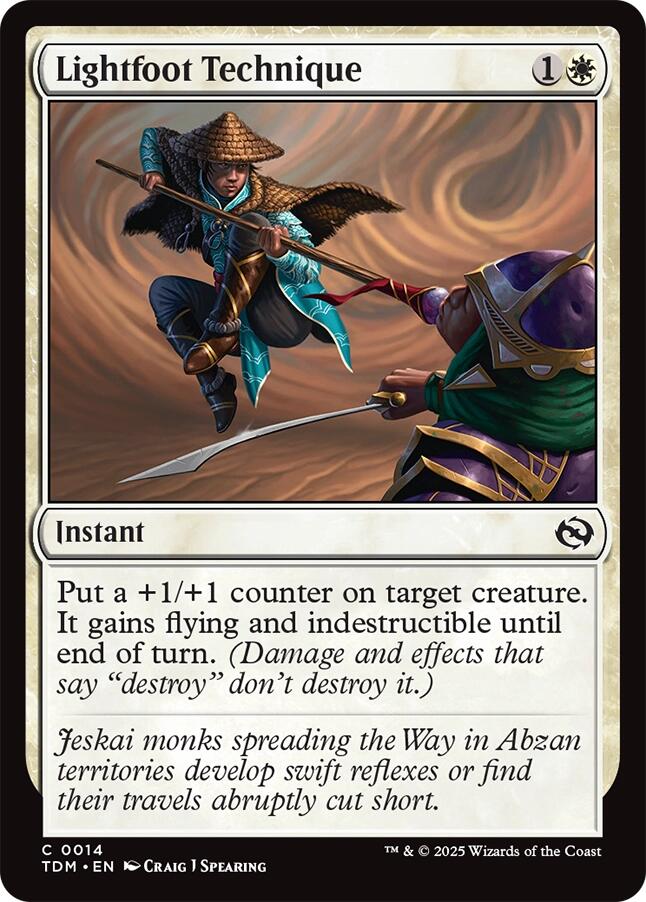 Lightfoot Technique [Tarkir: Dragonstorm] | The Time Vault CA