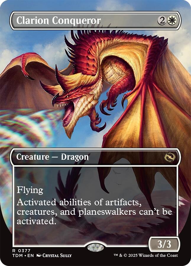 Clarion Conqueror (Borderless) [Tarkir: Dragonstorm] | The Time Vault CA