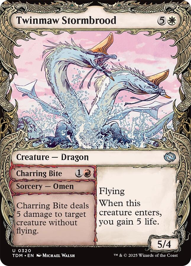 Twinmaw Stormbrood (Showcase) [Tarkir: Dragonstorm] | The Time Vault CA