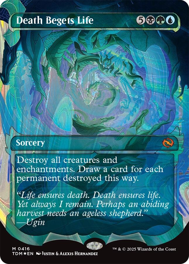 Death Begets Life (Showcase) (Halo Foil) [Tarkir: Dragonstorm] | The Time Vault CA