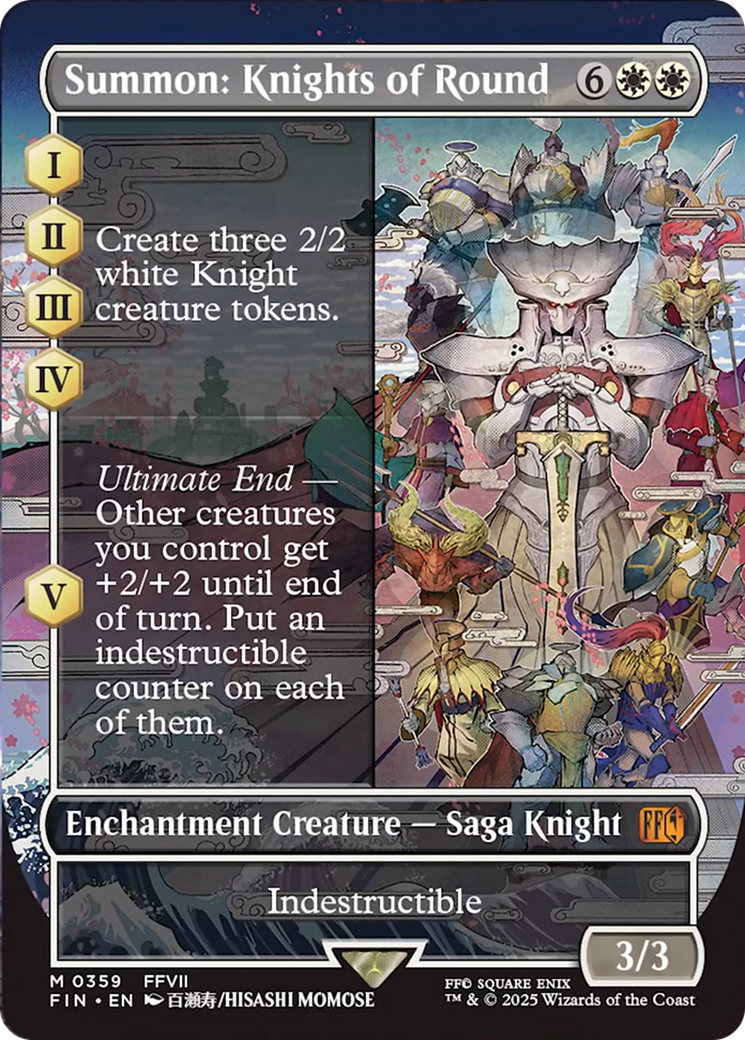 Summon: Knights of Round (Borderless) [FINAL FANTASY] | The Time Vault CA