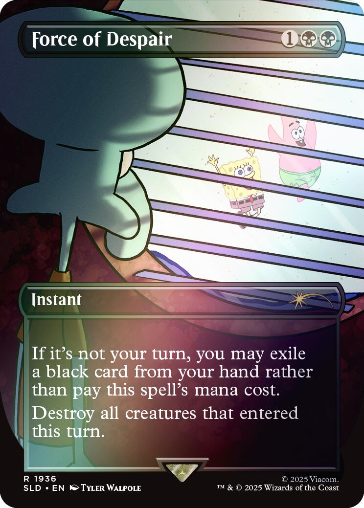 Force of Despair (Rainbow Foil) [Secret Lair Drop Series] | The Time Vault CA