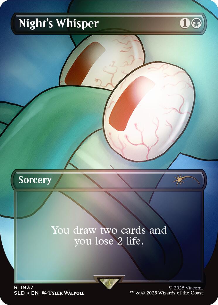 Night's Whisper (Rainbow Foil) [Secret Lair Drop Series] | The Time Vault CA