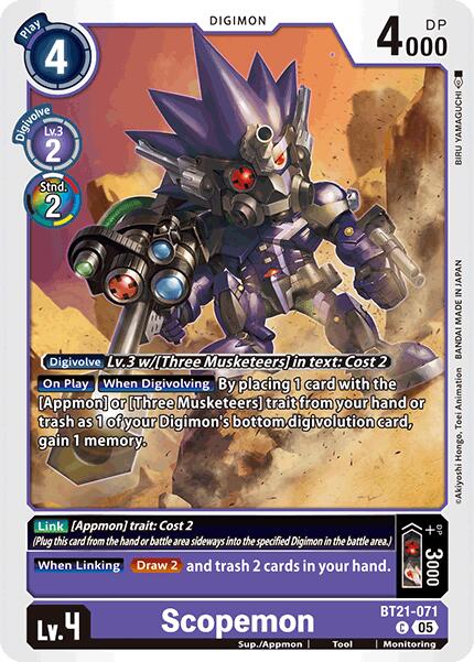 Scopemon [BT21-071] [World Convergence] | The Time Vault CA