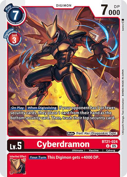 Cyberdramon [BT21-024] [World Convergence] | The Time Vault CA