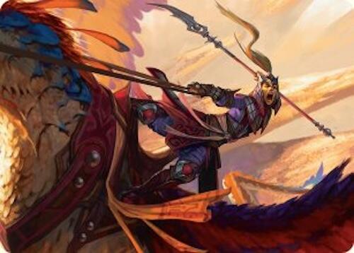 Dragonback Lancer Art Card (3/54) [Tarkir: Dragonstorm Art Series] | The Time Vault CA