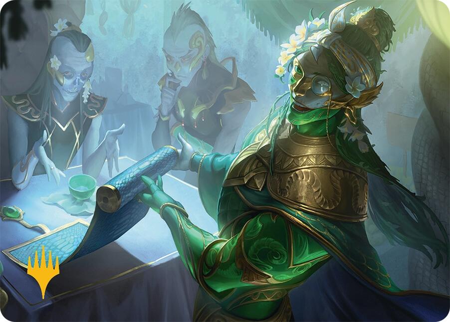 Sibsig Appraiser Art Card (8/54) (Gold-Stamped Signature) [Tarkir: Dragonstorm Art Series] | The Time Vault CA