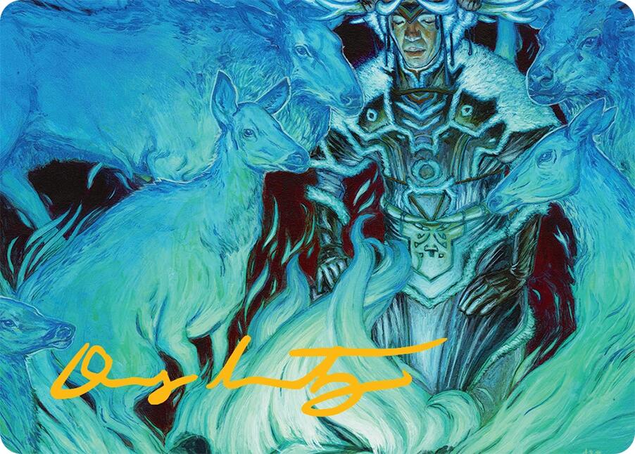 Unending Whisper Art Card (9/54) (Gold-Stamped Signature) [Tarkir: Dragonstorm Art Series] | The Time Vault CA