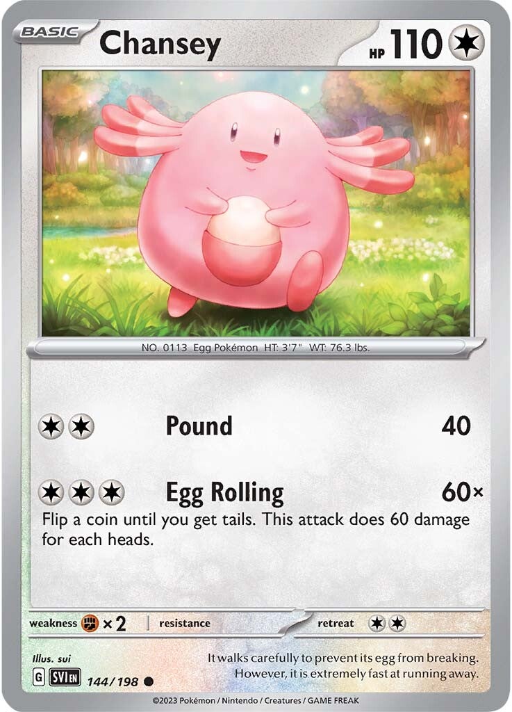 Chansey (144/198) [Scarlet & Violet: Base Set] | The Time Vault CA