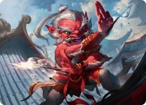 Devoted Duelist Art Card (15/54) [Tarkir: Dragonstorm Art Series] | The Time Vault CA