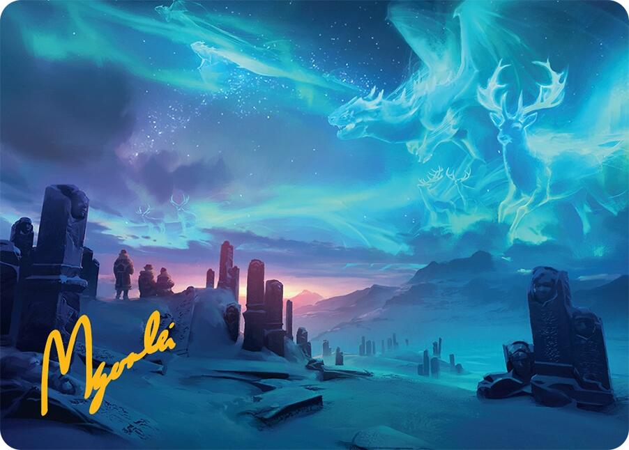 Auroral Procession Art Card (20/54) (Gold-Stamped Signature) [Tarkir: Dragonstorm Art Series] | The Time Vault CA