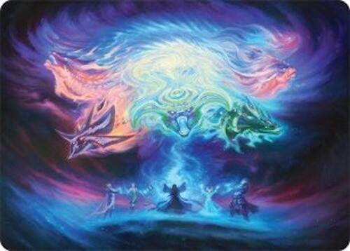 Call the Spirit Dragons Art Card (21/54) [Tarkir: Dragonstorm Art Series] | The Time Vault CA