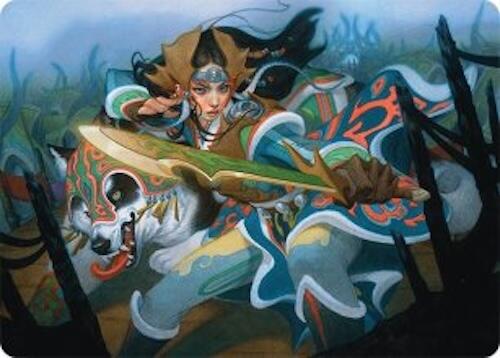 Eshki Dragonclaw Art Card (23/54) [Tarkir: Dragonstorm Art Series] | The Time Vault CA