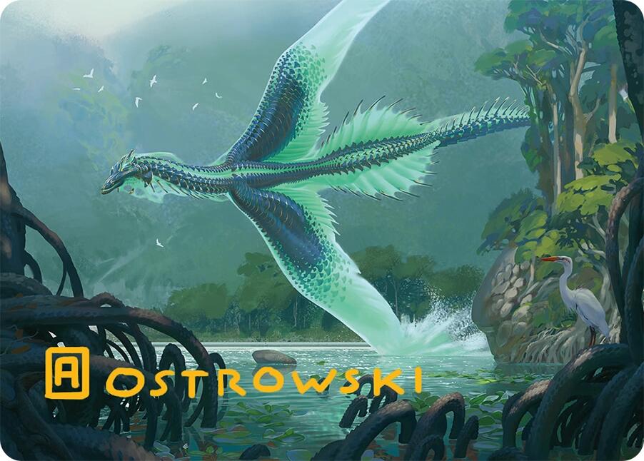 Teval, Arbiter of Virtue Art Card (26/54) (Gold-Stamped Signature) [Tarkir: Dragonstorm Art Series] | The Time Vault CA