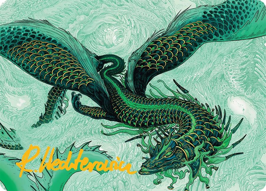 Teval, Arbiter of Virtue Art Card (38/54) (Gold-Stamped Signature) [Tarkir: Dragonstorm Art Series] | The Time Vault CA