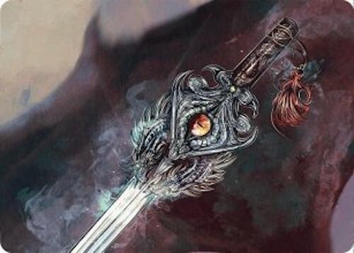 Dragonfire Blade Art Card (40/54) [Tarkir: Dragonstorm Art Series] | The Time Vault CA