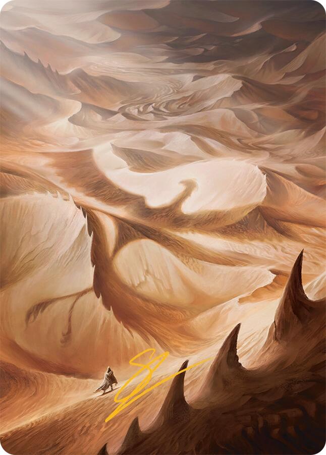 Plains Art Card (30/54) (Gold-Stamped Signature) [Tarkir: Dragonstorm Art Series] | The Time Vault CA