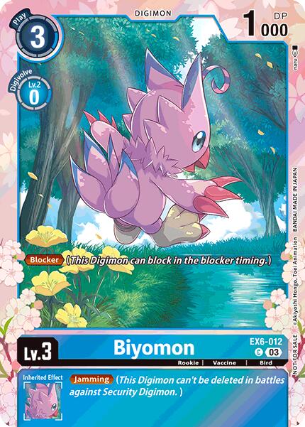 Biyomon [EX6-012] (Regulation Battle Vol. 1) [Infernal Ascension Promos] | The Time Vault CA