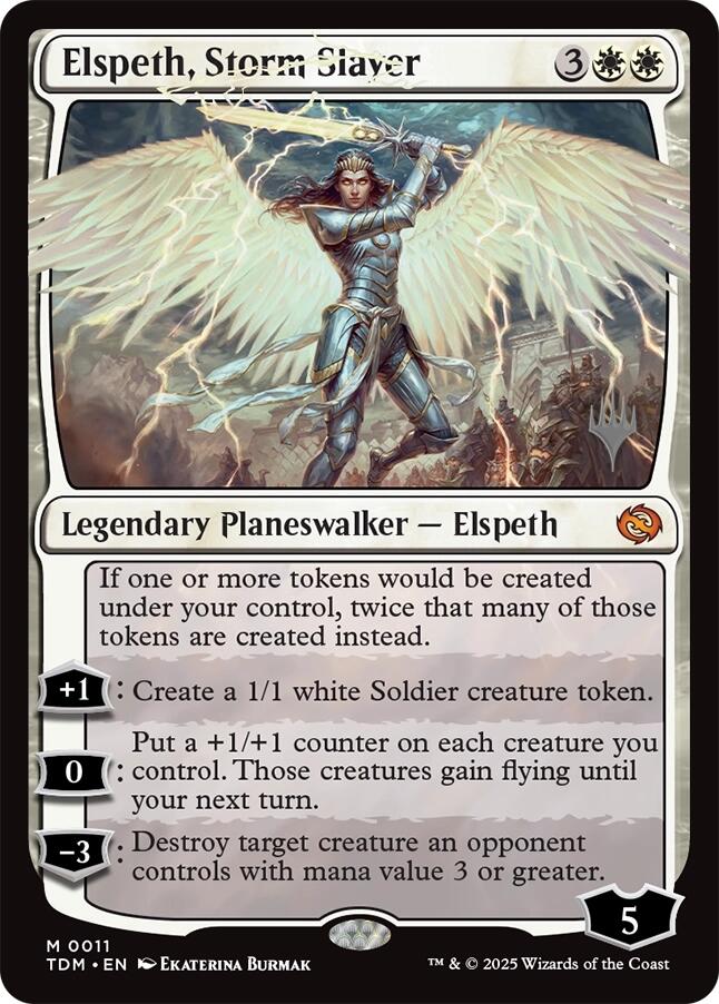 Elspeth, Storm Slayer [Tarkir: Dragonstorm Promos] | The Time Vault CA