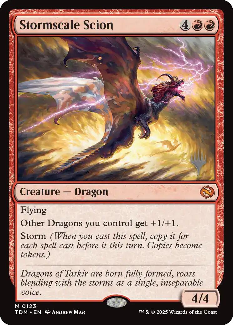 Stormscale Scion [Tarkir: Dragonstorm Promos] | The Time Vault CA