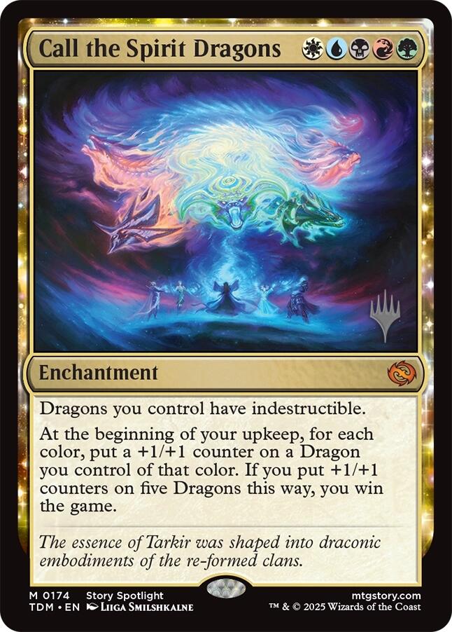 Call the Spirit Dragons [Tarkir: Dragonstorm Promos] | The Time Vault CA