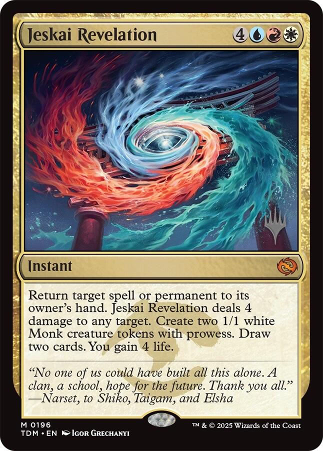 Jeskai Revelation [Tarkir: Dragonstorm Promos] | The Time Vault CA