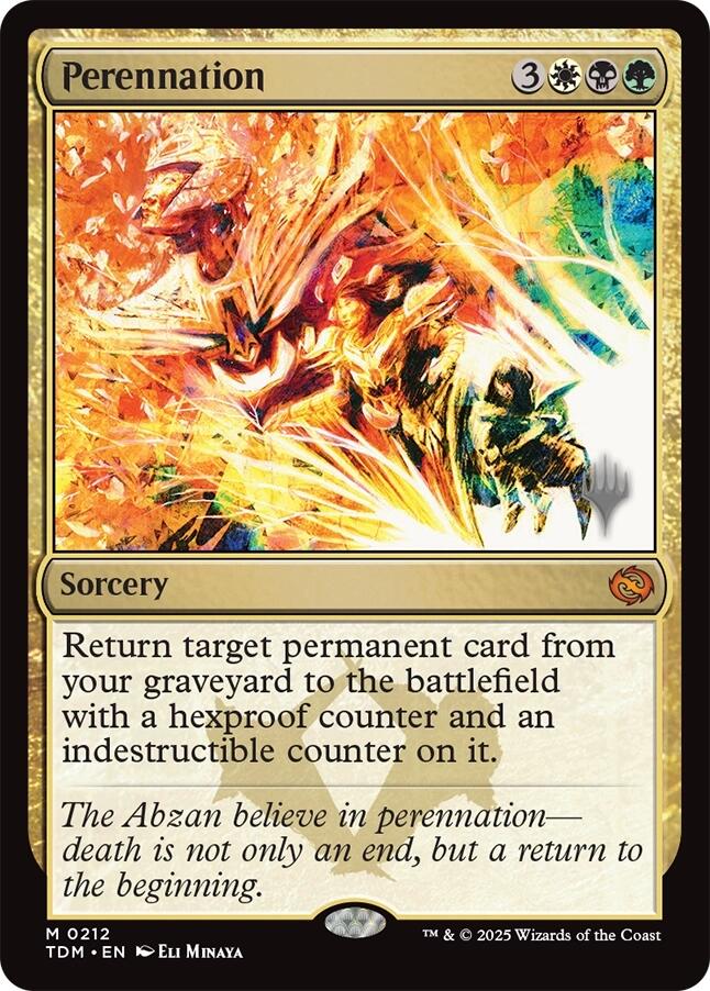 Perennation [Tarkir: Dragonstorm Promos] | The Time Vault CA