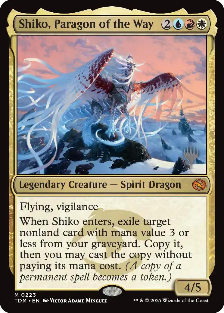 Shiko, Paragon of the Way [Tarkir: Dragonstorm Promos] | The Time Vault CA