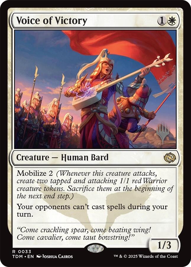 Voice of Victory [Tarkir: Dragonstorm Promos] | The Time Vault CA