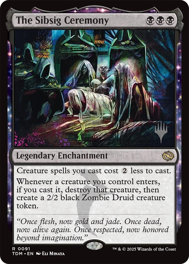 The Sibsig Ceremony [Tarkir: Dragonstorm Promos] | The Time Vault CA
