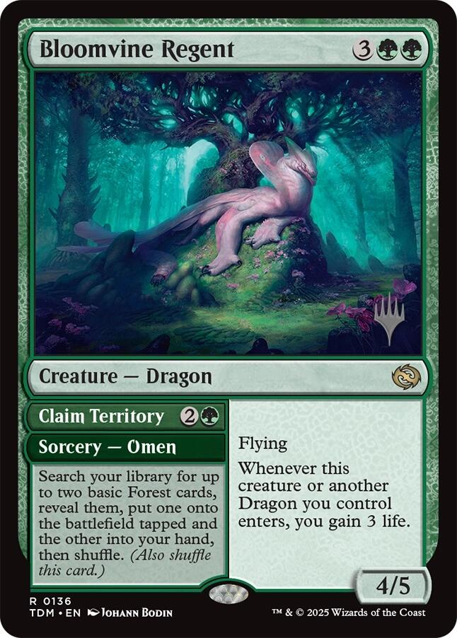 Bloomvine Regent [Tarkir: Dragonstorm Promos] | The Time Vault CA