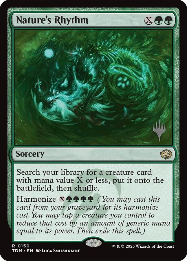 Nature's Rhythm [Tarkir: Dragonstorm Promos] | The Time Vault CA