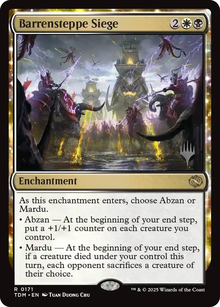 Barrensteppe Siege [Tarkir: Dragonstorm Promos] | The Time Vault CA