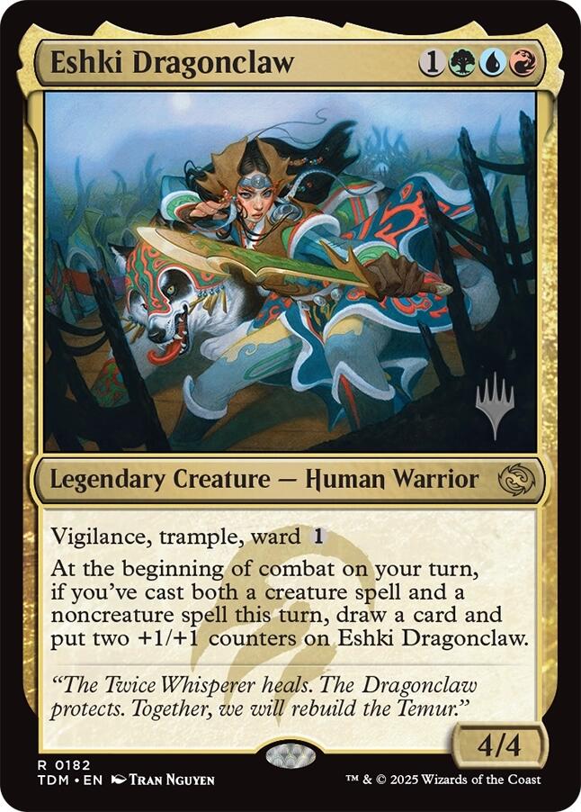 Eshki Dragonclaw [Tarkir: Dragonstorm Promos] | The Time Vault CA