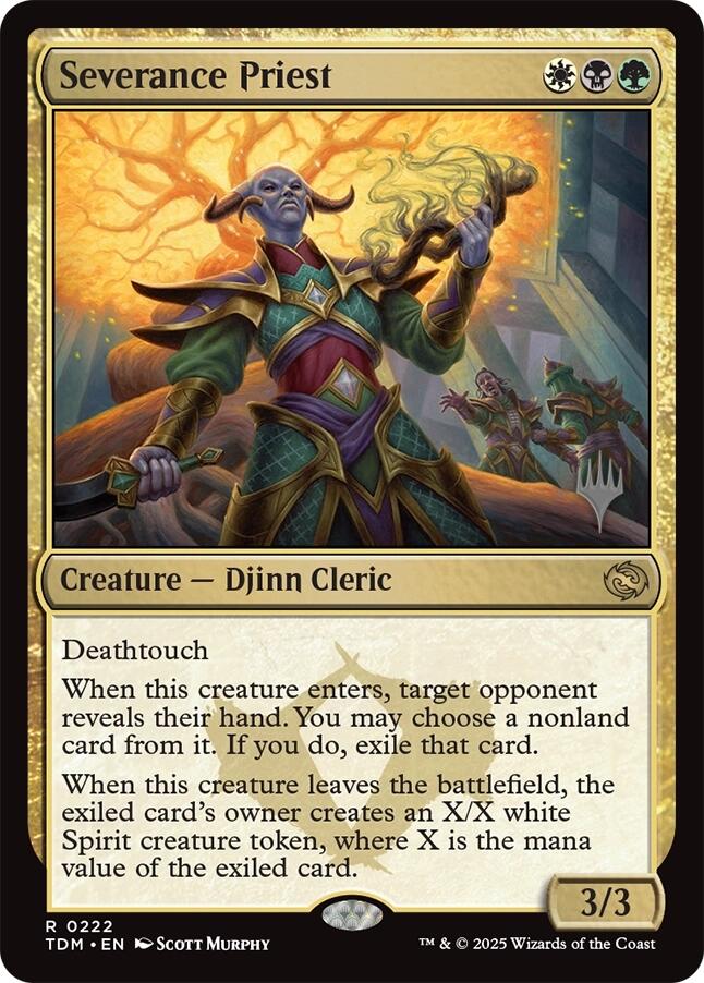 Severance Priest [Tarkir: Dragonstorm Promos] | The Time Vault CA