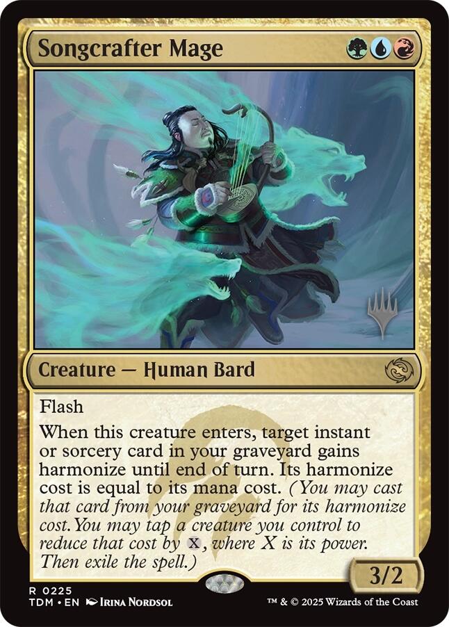 Songcrafter Mage [Tarkir: Dragonstorm Promos] | The Time Vault CA
