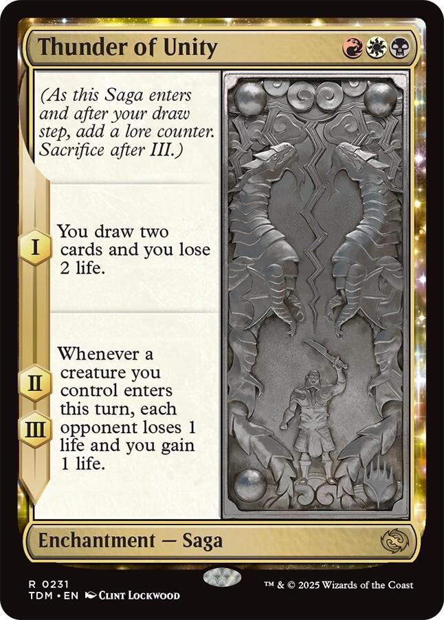 Thunder of Unity [Tarkir: Dragonstorm Promos] | The Time Vault CA