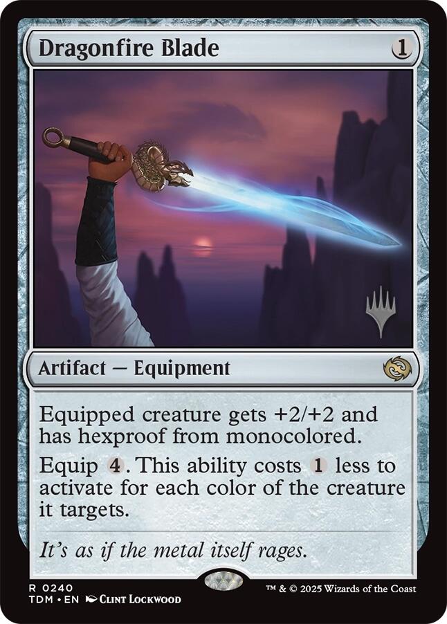 Dragonfire Blade [Tarkir: Dragonstorm Promos] | The Time Vault CA