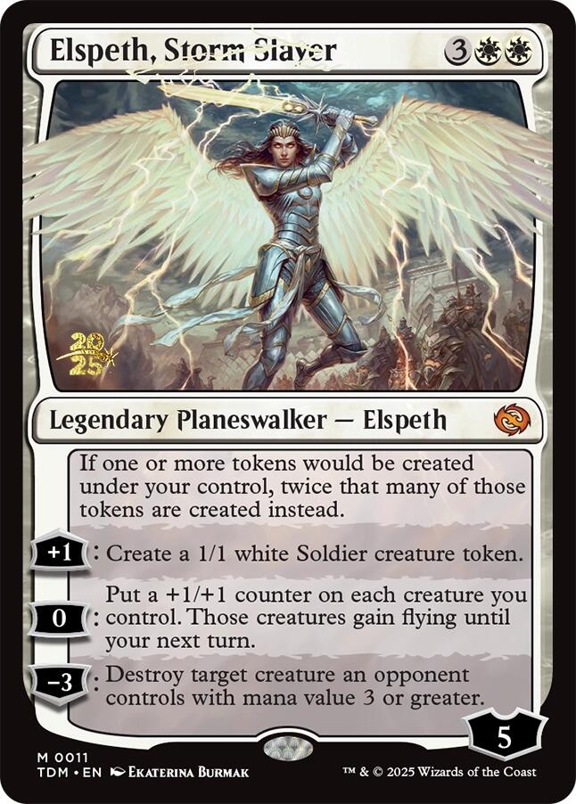 Elspeth, Storm Slayer [Tarkir: Dragonstorm Prerelease Promos] | The Time Vault CA