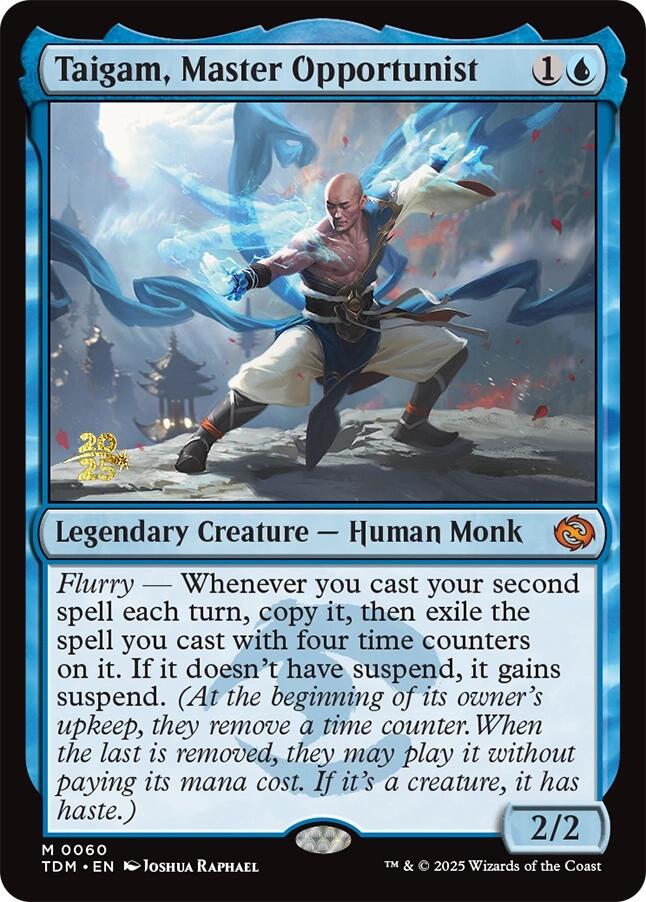 Taigam, Master Opportunist [Tarkir: Dragonstorm Prerelease Promos] | The Time Vault CA