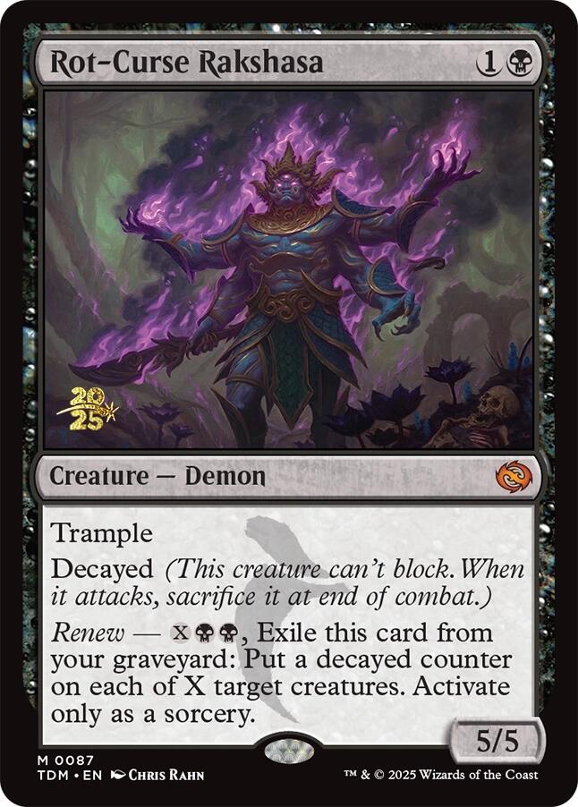 Rot-Curse Rakshasa [Tarkir: Dragonstorm Prerelease Promos] | The Time Vault CA
