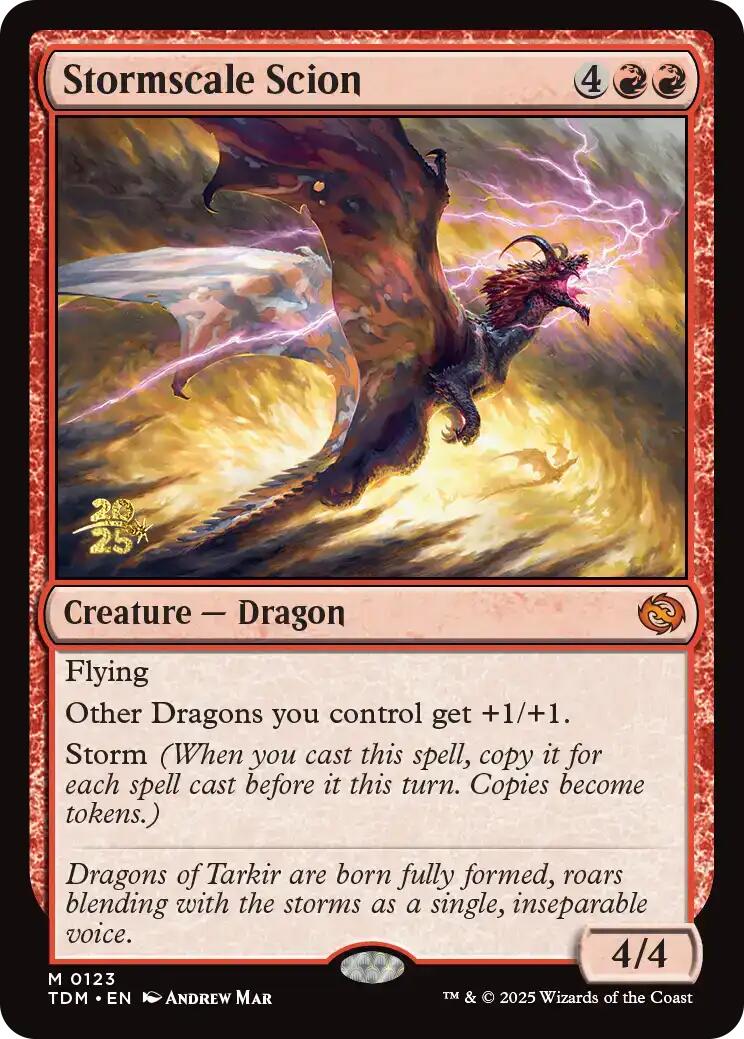 Stormscale Scion [Tarkir: Dragonstorm Prerelease Promos] | The Time Vault CA