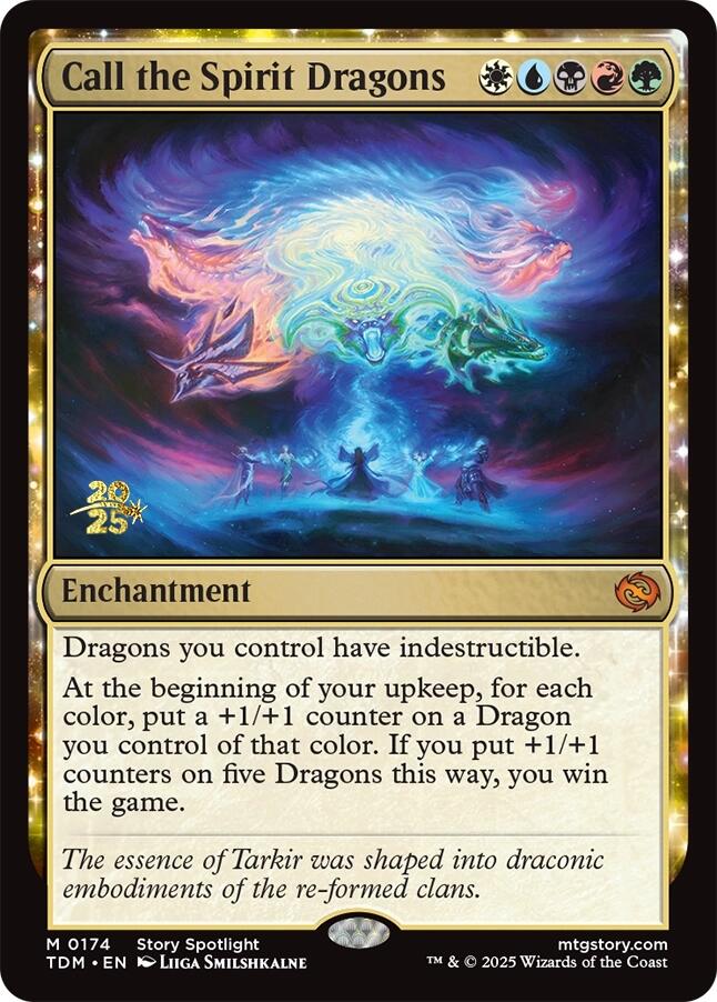 Call the Spirit Dragons [Tarkir: Dragonstorm Prerelease Promos] | The Time Vault CA