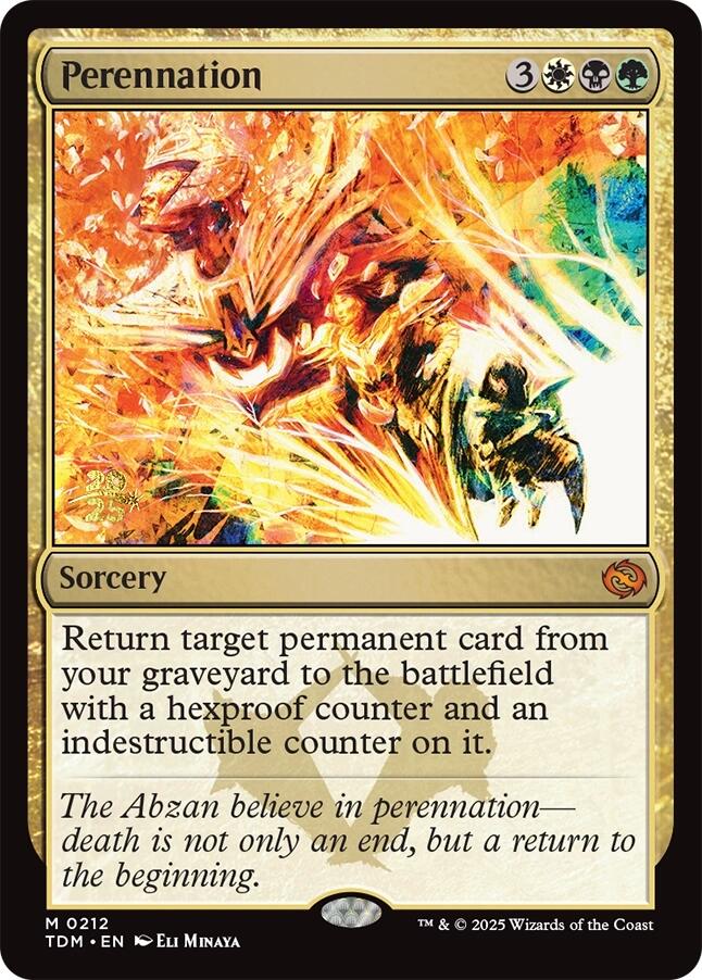 Perennation [Tarkir: Dragonstorm Prerelease Promos] | The Time Vault CA