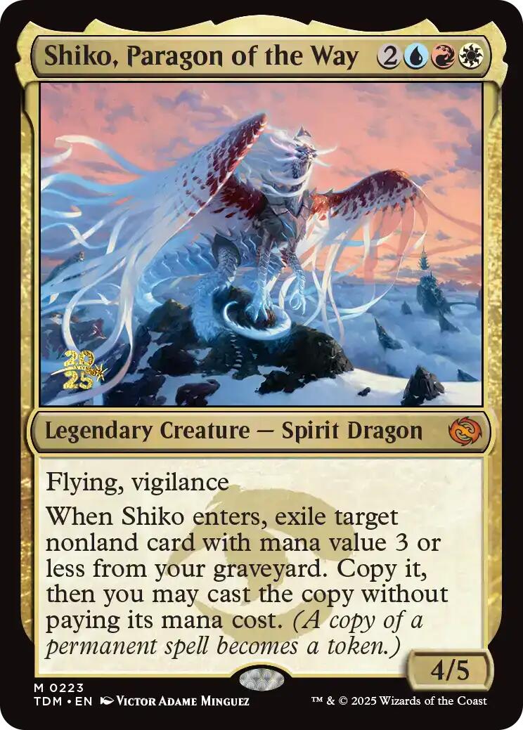 Shiko, Paragon of the Way [Tarkir: Dragonstorm Prerelease Promos] | The Time Vault CA