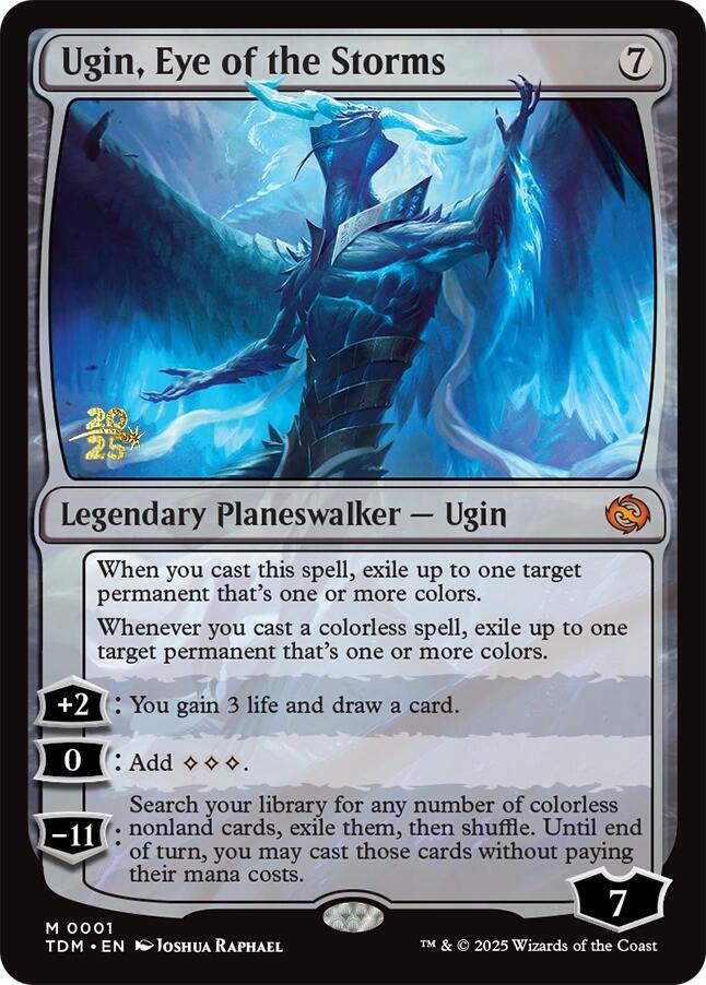 Ugin, Eye of the Storms [Tarkir: Dragonstorm Prerelease Promos] | The Time Vault CA