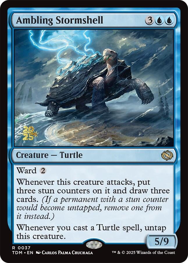 Ambling Stormshell [Tarkir: Dragonstorm Prerelease Promos] | The Time Vault CA