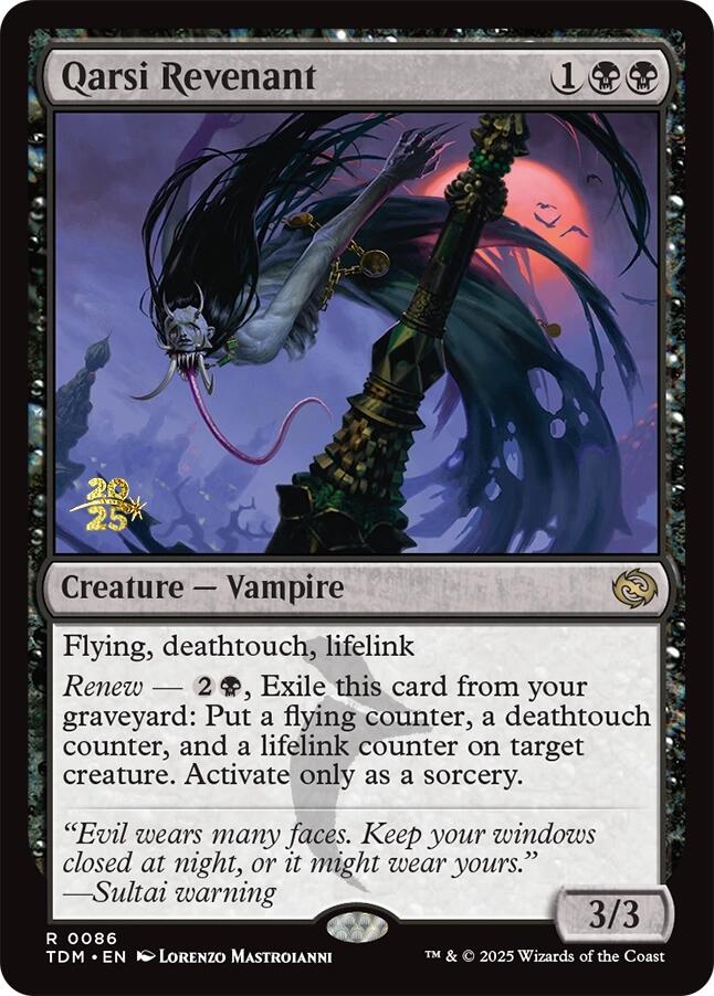 Qarsi Revenant [Tarkir: Dragonstorm Prerelease Promos] | The Time Vault CA
