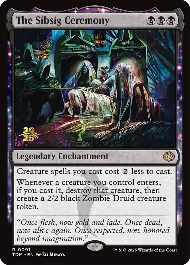 The Sibsig Ceremony [Tarkir: Dragonstorm Prerelease Promos] | The Time Vault CA