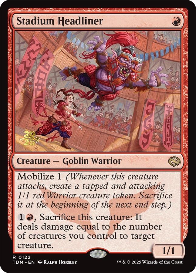 Stadium Headliner [Tarkir: Dragonstorm Prerelease Promos] | The Time Vault CA